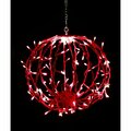 Queens Of Christmas 12 in. LED Sphere Lights, Red - 120 Count S-120SPH-RE-12